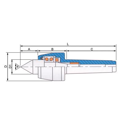 Drejepinol medløbende MK3 High-Speed tætnet med 60°-Spidsvinkel